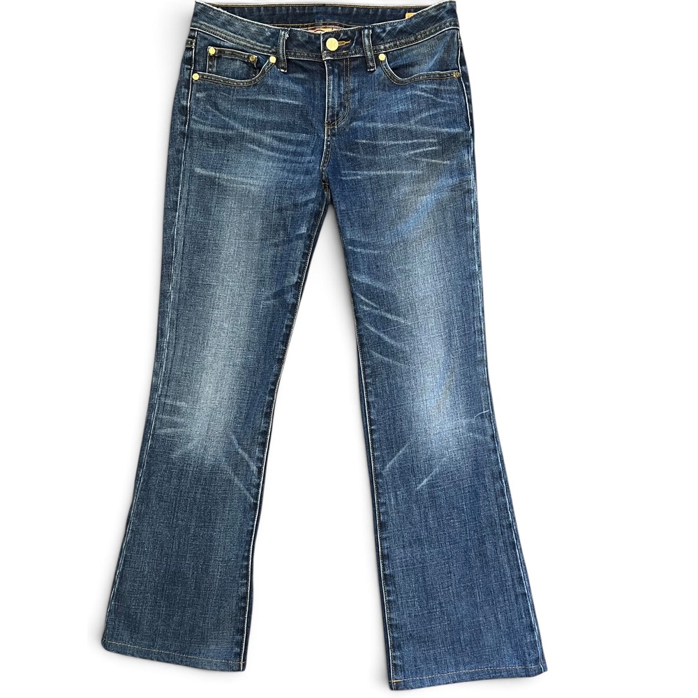 Vintage Tory Burch Jeans 28 Classic Tory Low Rise Bootcut Double T Logo Y2K